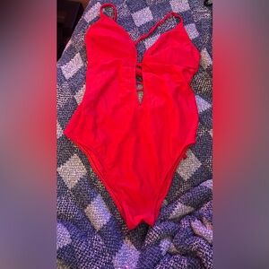 Abercrombie & Fitch Red One Piece Swimsuit